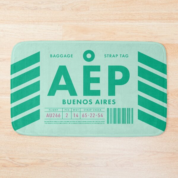 Item preview, Luggage Tag D - AEP Buenos Aires Argentina designed and sold by VoodooCircus.