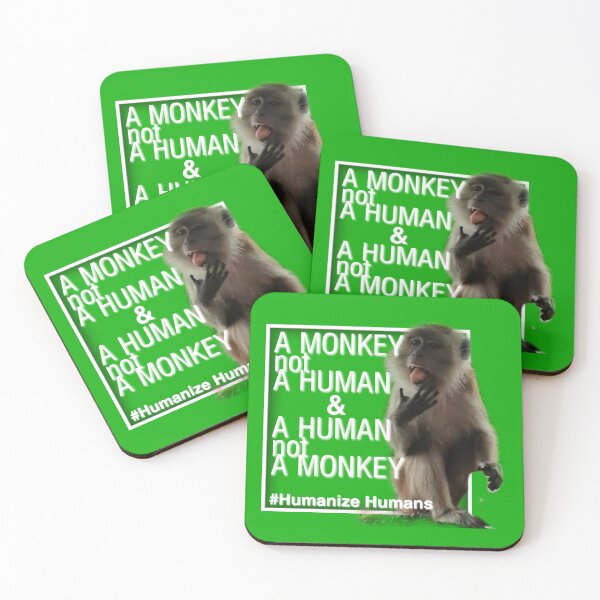 Item preview, A Monkey Not A Human, A Human Not A Monkey #HumanizeHuman designed and sold by CDMCustom.
