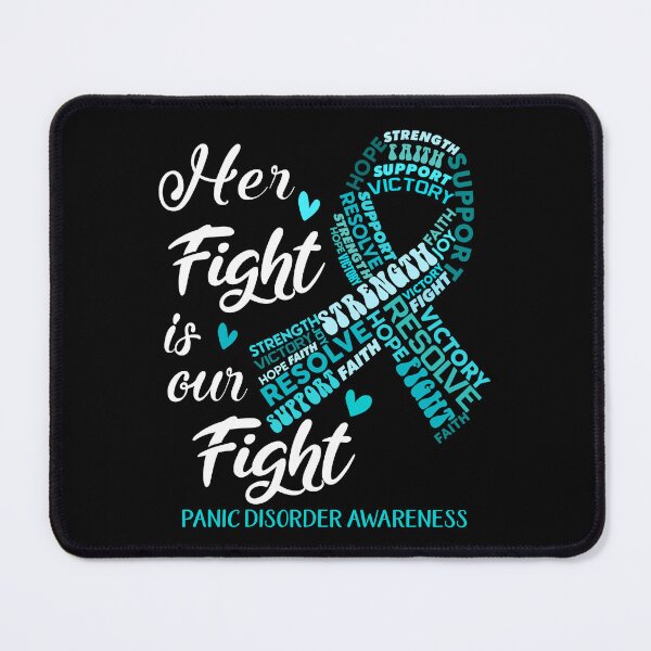 Item preview, Panic Disorder Warrior, Her Fight is our Fight Panic Disorder Awareness designed and sold by Greggwillard.