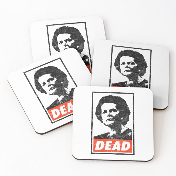 Item preview, Margaret Thatcher Dead (White Worn Look) designed and sold by politicalamity.