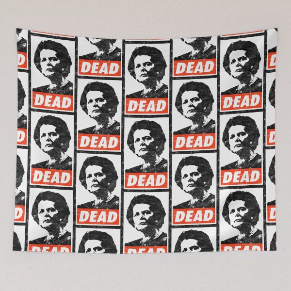 Item preview, Margaret Thatcher Dead (White Worn Look) designed and sold by politicalamity.