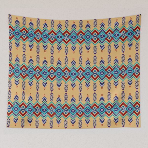 Item preview, Batik Pattern / Ethnic pattern Seamless Yellow Red Blue designed and sold by RisaArt22.