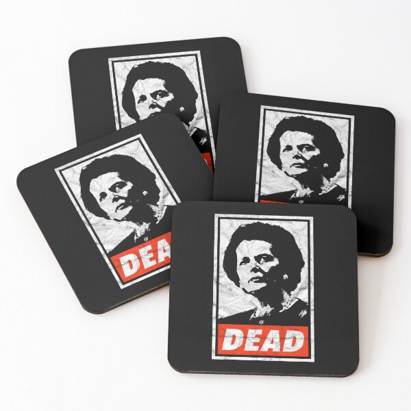Item preview, Margaret Thatcher Dead (Black Worn Look) designed and sold by politicalamity.