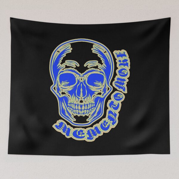 Item preview, Memento mori, skull, blue designed and sold by Ellie  R.