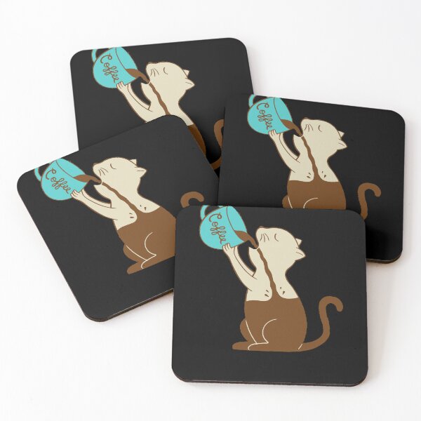 Item preview, Cat full of coffee T-Shirt designed and sold by JyothsnaChiluku.