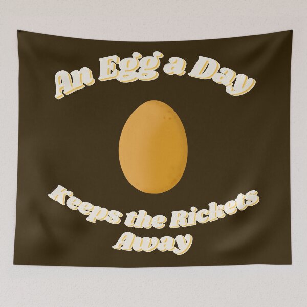 Item preview, An Egg a Day Keeps the Rickets Away designed and sold by King-of-my-art.