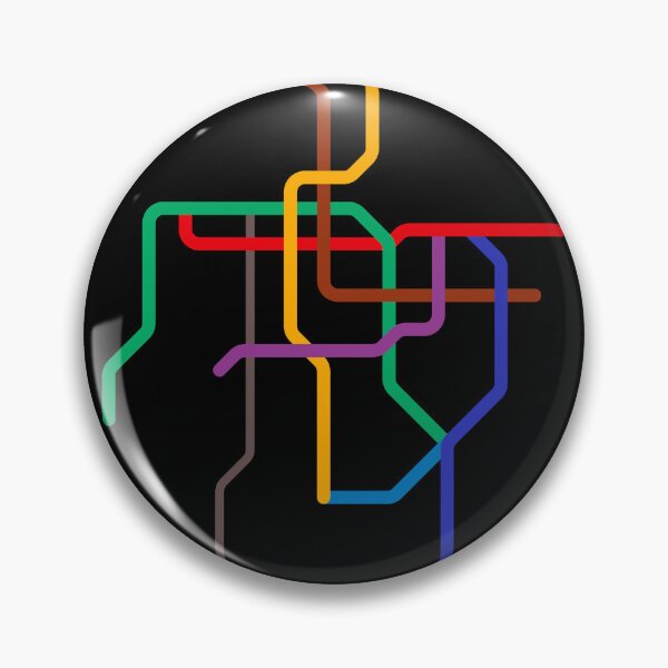 Item preview, Santiago Metro Map designed and sold by AugustStation.