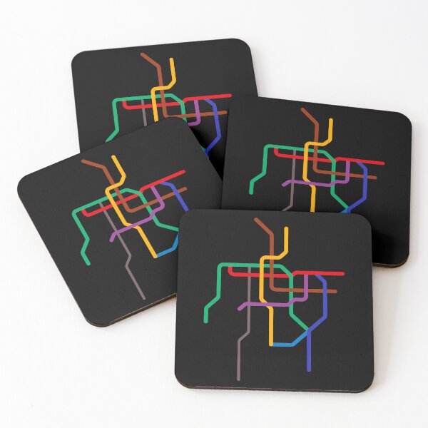 Item preview, Santiago Metro Map designed and sold by AugustStation.