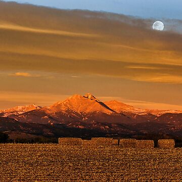 Artwork thumbnail, Moonset Over The Colorado Harvest by Gregory J Summers