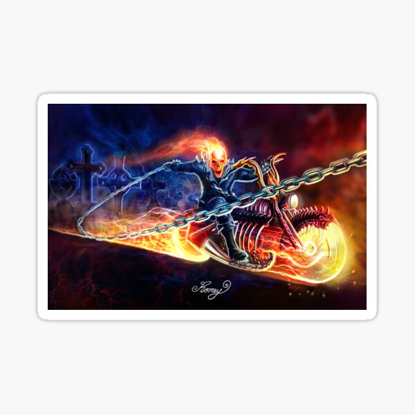 ghost rider stickers for bike