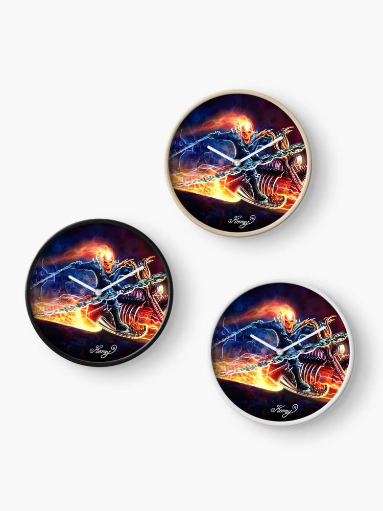 Thumbnail 3 of 4, Clock, The Rider designed and sold by RomeyArt.