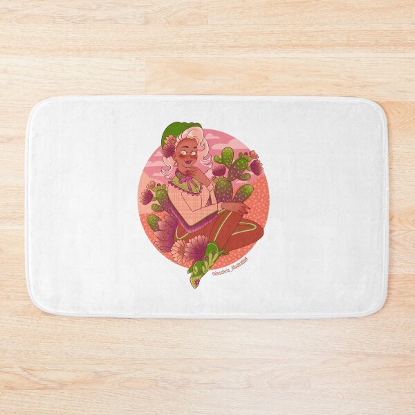 Item preview, Pink Sunset Western Pinup Cowgirl Mounted Print designed and sold by mcmenemy.