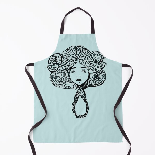 Item preview, Retrato vintage de una niña con cabello en forma de espejo de mano activo designed and sold by mcmenemy.
