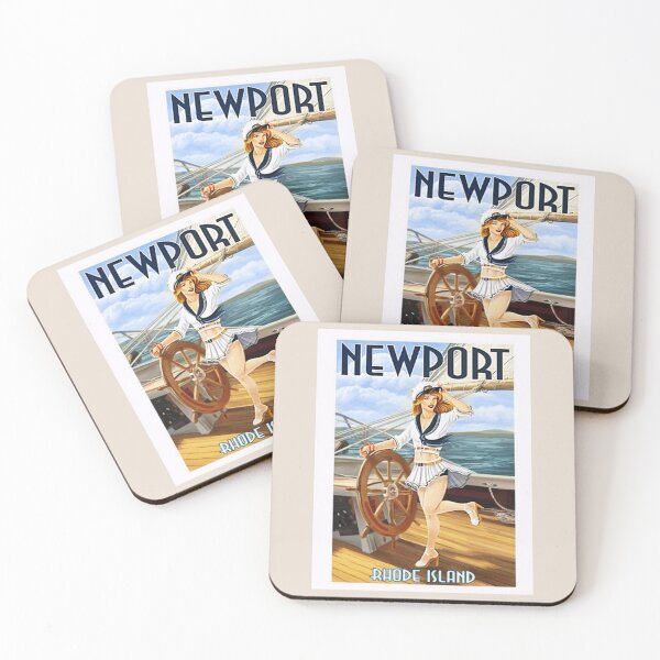 Artikelvorschau, Vintage Sail Newport, Rhode Island Lithographie Wandkunst 3 entworfen und verkauft von mcmenemy.