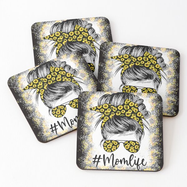 Item preview, Sunflowers Mom Life Messy Bun Hair Sunglasses Mother's Day designed and sold by tranminhthuan19.
