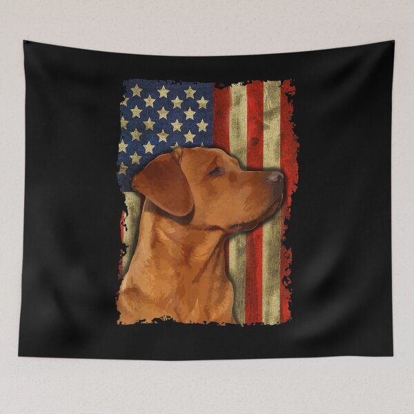 Item preview, Foxred Labrador Retriever US Flag Fox Red Labrador Dog Lover designed and sold by JormeuHenderson.