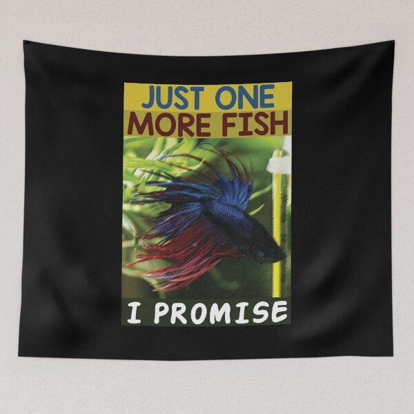 Item preview, Just One More Fish I Promise Essential T-shirt - Funny Betta Fish Tank Aquarium Owner And Lovers  designed and sold by Achrafilla1.