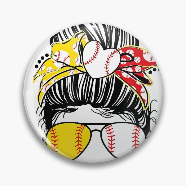 Item preview, Aunt Life Softball Baseball Mothers Day Messy Bun designed and sold by tranminhthuan19.