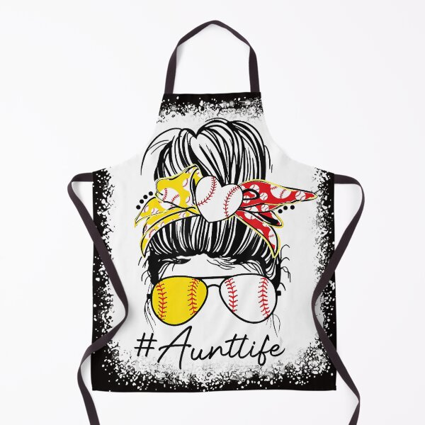 Item preview, Aunt Life Softball Baseball Mothers Day Messy Bun designed and sold by tranminhthuan19.