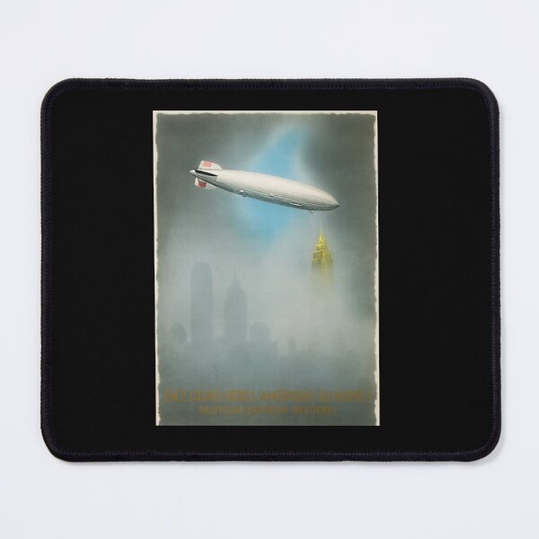 Item preview, 1920_s Berlin to New York City Graf Zeppelin Blimp Empire State Building Vintage Travel Adverti designed and sold by mcmenemy.