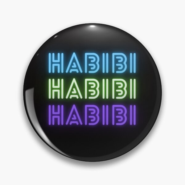 Item preview, Habibi in three neon colors - Arabic designed and sold by Ellodee.