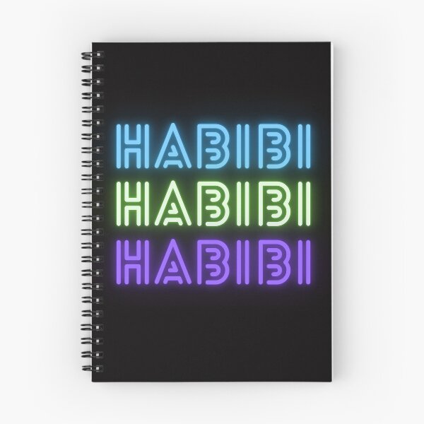 Item preview, Habibi in three neon colors - Arabic designed and sold by Ellodee.