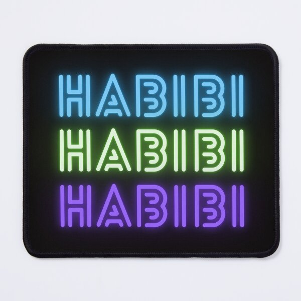 Item preview, Habibi in three neon colors - Arabic designed and sold by Ellodee.