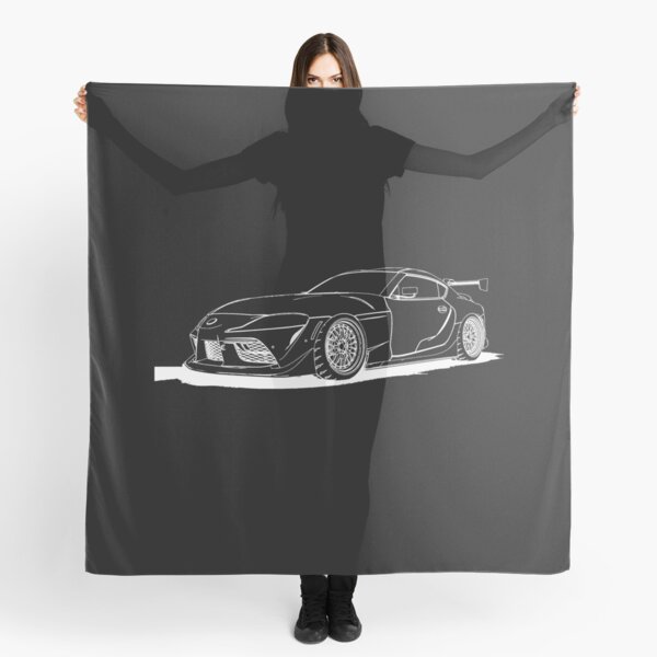 Aperçu de l'œuvre Supra JDM Wireframe avant dessin noir créée et vendue par HoaDaiSMIST.