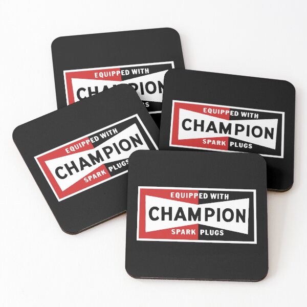 Item preview, Champion Spark Plugs BLACK vintage sign Racer Hot designed and sold by JodanHenderson.