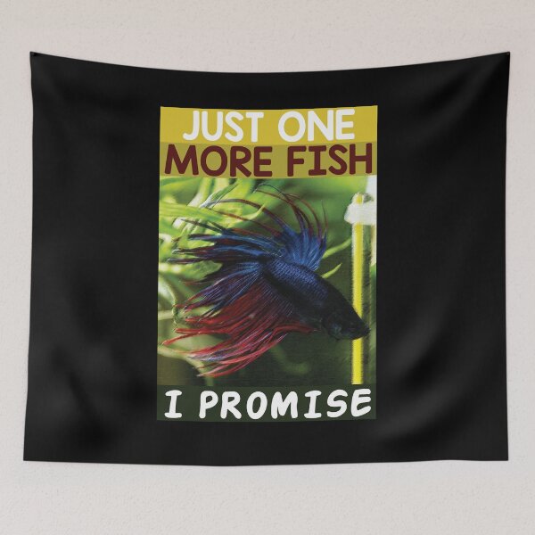 Item preview, Just One More Fish I Promise Essential T-shirt - Funny Betta Fish Tank Aquarium Owner And Lovers  designed and sold by Achrafilla1.