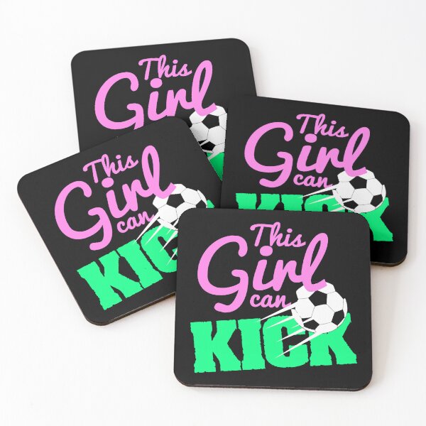 Item preview, Girl can Kick Girls Soccer Kid Kids designed and sold by JodanHenderson.