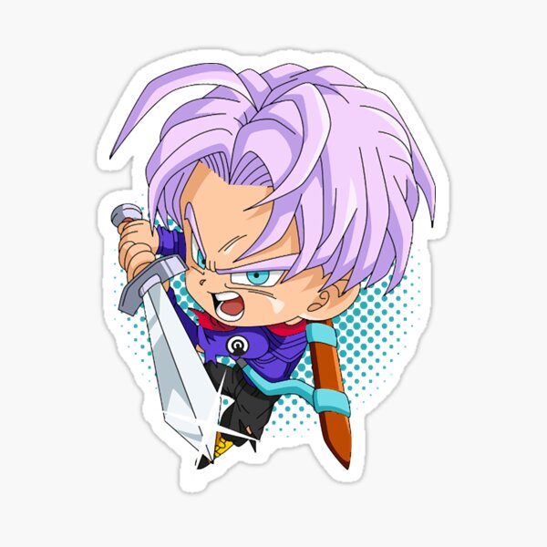 "Chibi Trunks " Sticker for Sale by EmilyBeck5472 Redbubble