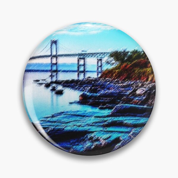 Artikelvorschau, Newport Bridge - Newport, RI bei Twilight Landscape von Jeanpaul Ferro entworfen und verkauft von mcmenemy.