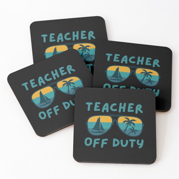 Item preview, Teacher Off Duty - Funny Teacher Retirement, Retired Teacher, Summer Vacation, Teaching designed and sold by jadedscientist.