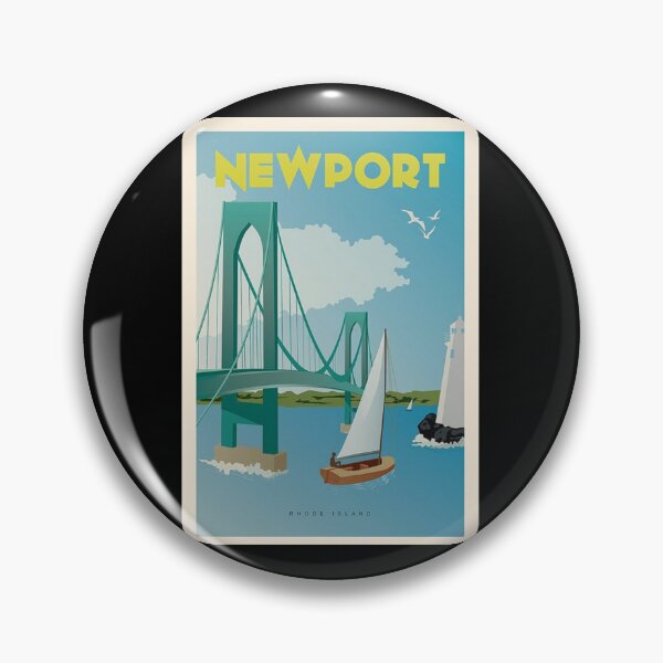 Item preview, Vintage Discover Newport, Rhode Island Lithograph Wall Art 1    designed and sold by mcmenemy.