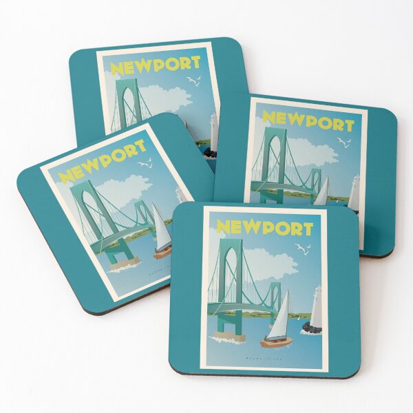Item preview, Vintage Discover Newport, Rhode Island Lithograph Wall Art 1    designed and sold by mcmenemy.