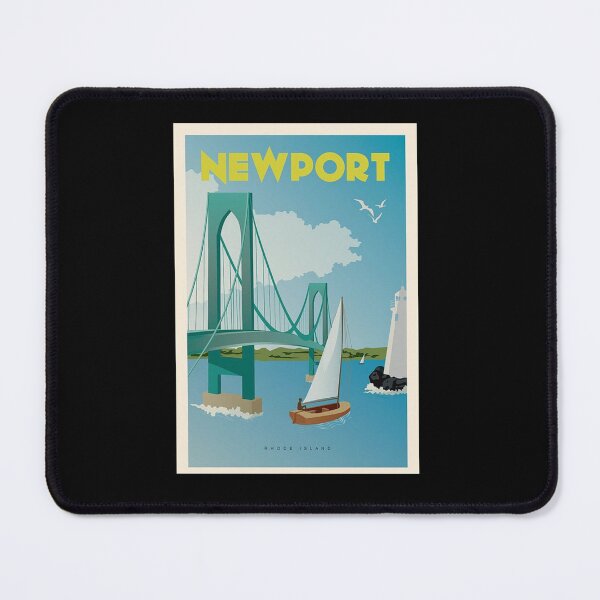 Item preview, Vintage Discover Newport, Rhode Island Lithograph Wall Art 1    designed and sold by mcmenemy.