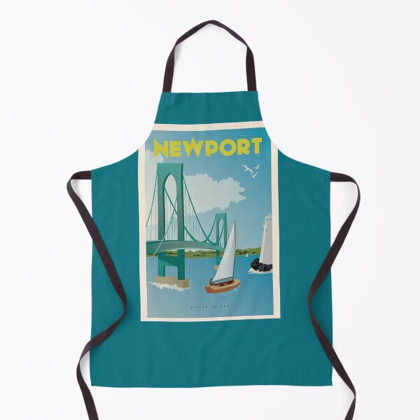 Artikelvorschau, Vintage Discover Newport, Rhode Island Lithographie Wandkunst 1 entworfen und verkauft von mcmenemy.