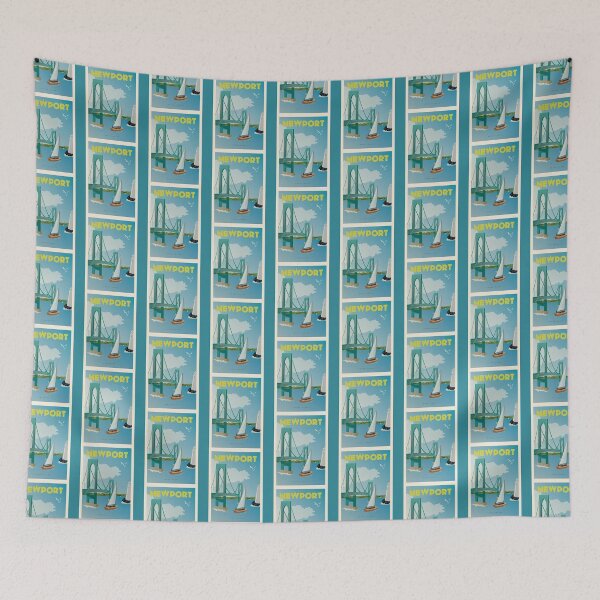 Item preview, Vintage Discover Newport, Rhode Island Lithograph Wall Art 1    designed and sold by mcmenemy.