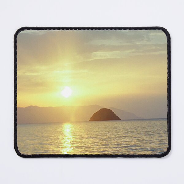 Item preview, Yellow  and Purple Sunset & calm waves  designed and sold by anisbbmbrush.