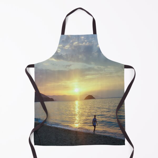 Item preview, Yellow and Purple Sunset & calm waves designed and sold by anisbbmbrush.