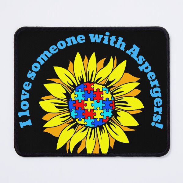 Item preview, Autism Awareness~Sunflower I Love Someone With Aspergers Design. designed and sold by ForscarlettPub.