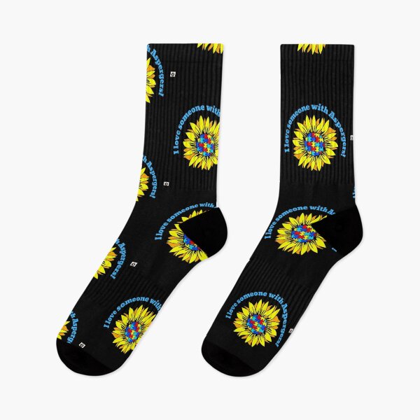 Item preview,  Autism Awareness~Sunflower I Love Someone With Aspergers Design. designed and sold by ForscarlettPub.