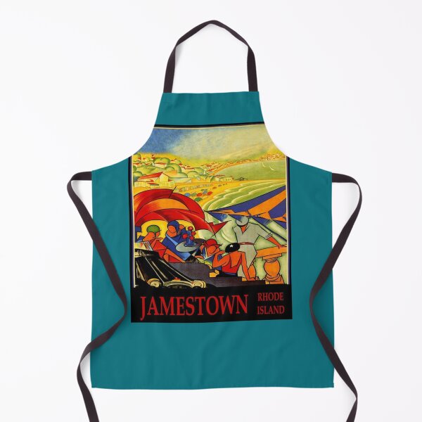Item preview, Arte de pared litográfico vintage de Jamestown, Rhode Island designed and sold by mcmenemy.