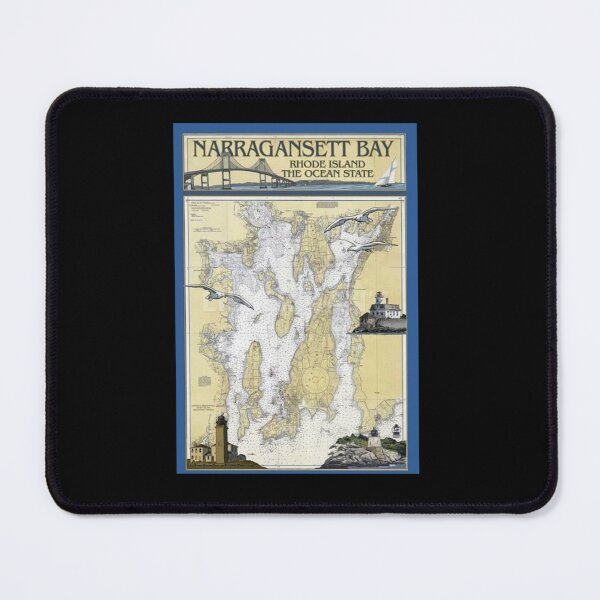 Item preview, Vintage Narragansett Bay - Rhode Island Lithograph Wall Art designed and sold by mcmenemy.
