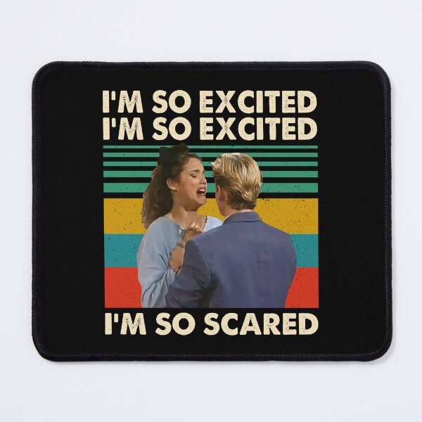 Item preview, I'm So Excited I'm So Scared Retro Style designed and sold by JolieVisser.