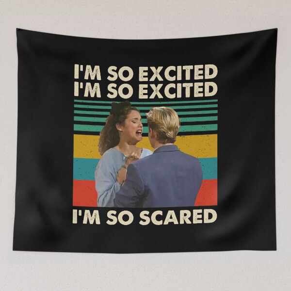 Item preview, I'm So Excited I'm So Scared Retro Style designed and sold by JolieVisser.
