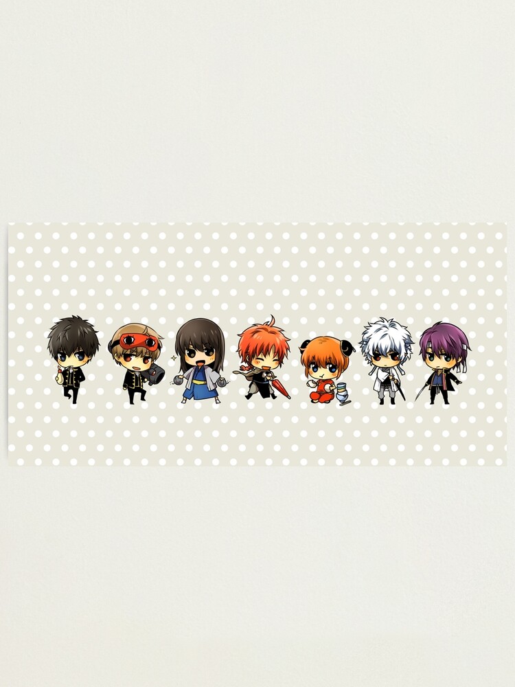 Gintama Chibi Gruppe Fotodruck Von Banafria Redbubble