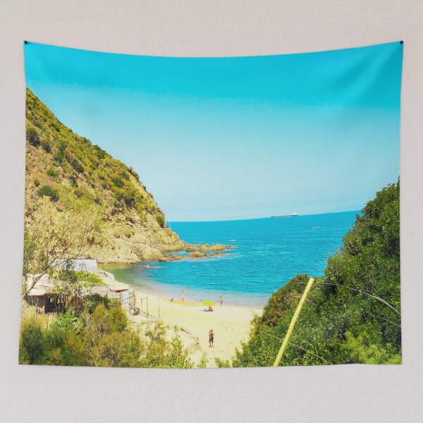 Item preview, Blue Ocean and Green Plants  designed and sold by anisbbmbrush.