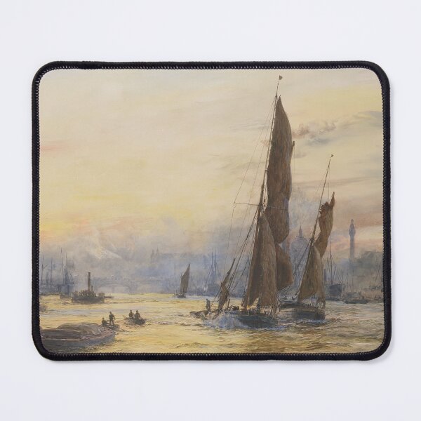 Item preview, Thames barges in the Pool of London - William Lionel Wyllie designed and sold by CartoClassics.